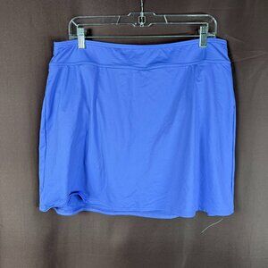 Lands'‎ End Women's 2-14, 4-14W LONG Purple Swim Bottom Skirt Skort
